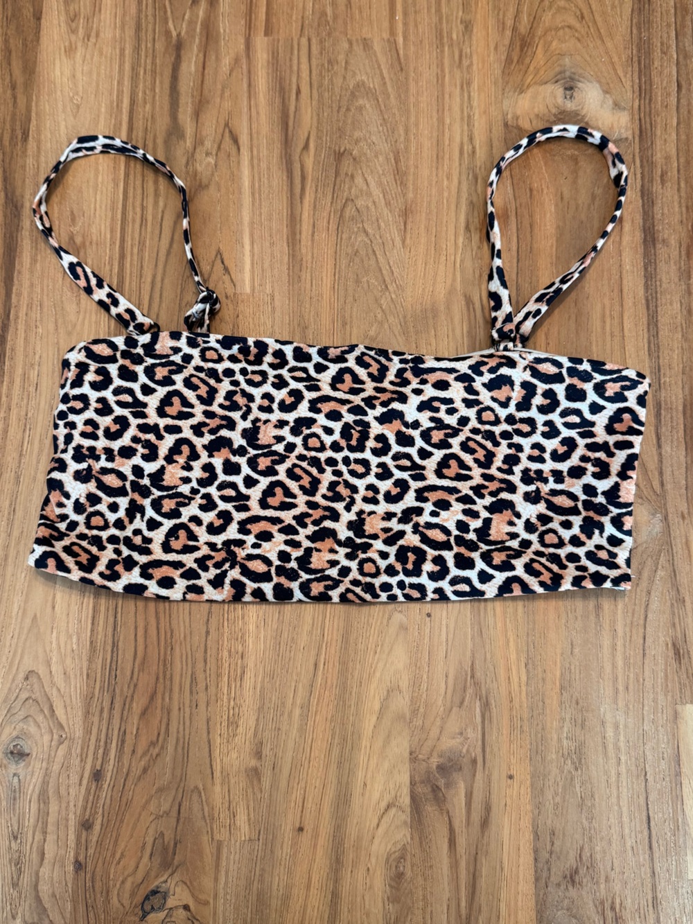 L.A. Hearts by Pacsun Leopard Print Swim Top Women’s Medium